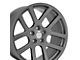 Viper Style Gunmetal Gray 5-Lug Wheel; 22x10; 25mm Offset (09-18 RAM 1500)